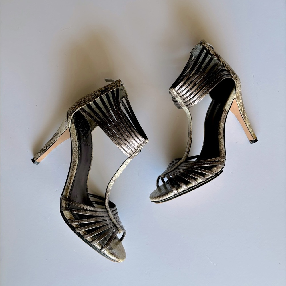 Vince Camuto, Faux Snake Skin, Size 6, 4 Inch Heels